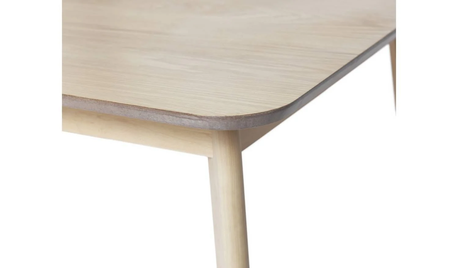 Skandi Oak Veneer 6 Seater Dining Table Modern and Elegant Dining Room Decor - Image 4