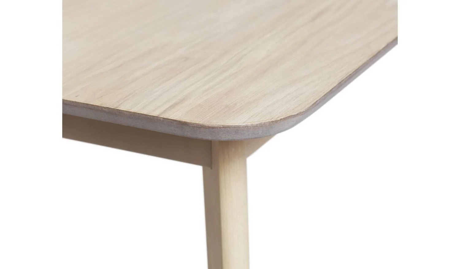Skandi Oak Veneer 6 Seater Dining Table Modern and Elegant Dining Room Decor - Image 5