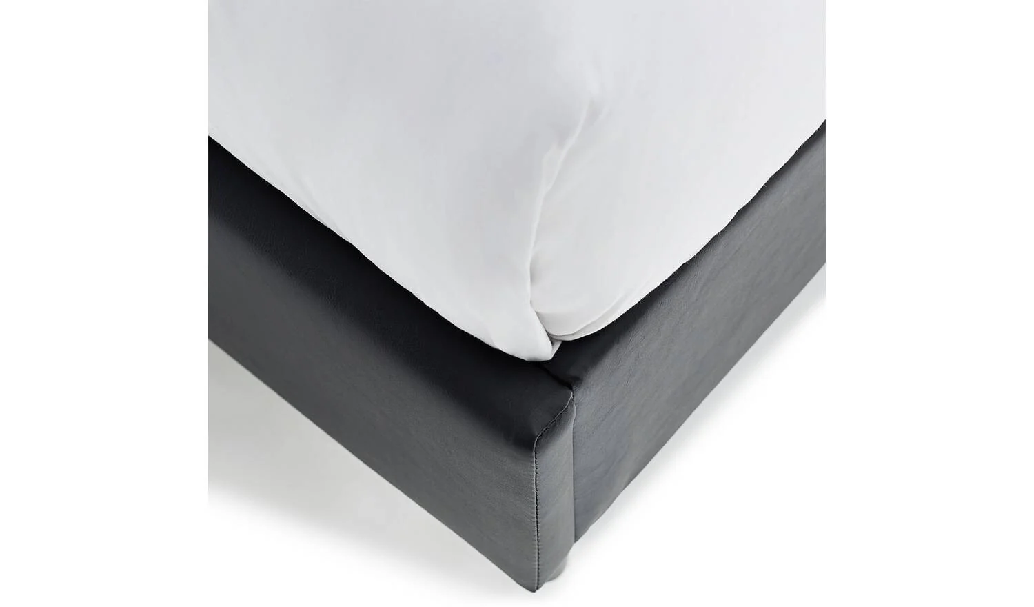 Skylar Double Bed Frame Black Modern Bedroom Furniture With Headboard - Image 9