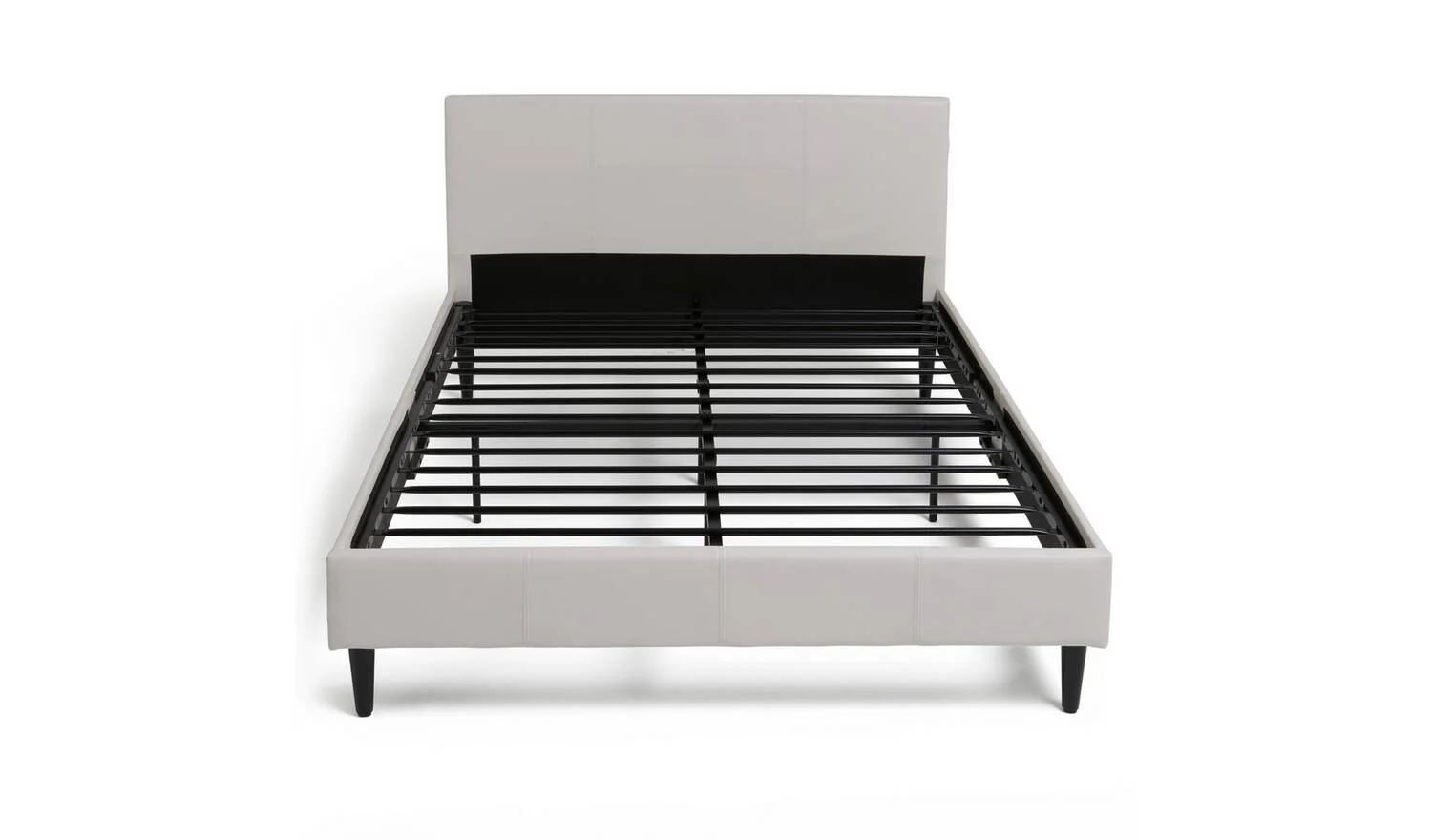 Skylar Double Bed Frame White Modern Bedroom Furniture With Headboard - Image 3