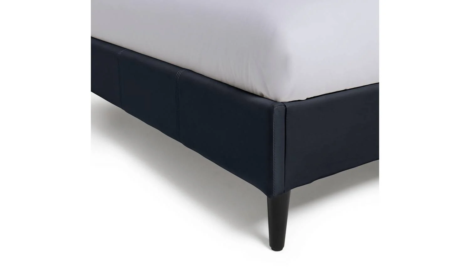Skylar Single Bed Frame Black Modern Minimalist Bedroom Furniture - Image 5