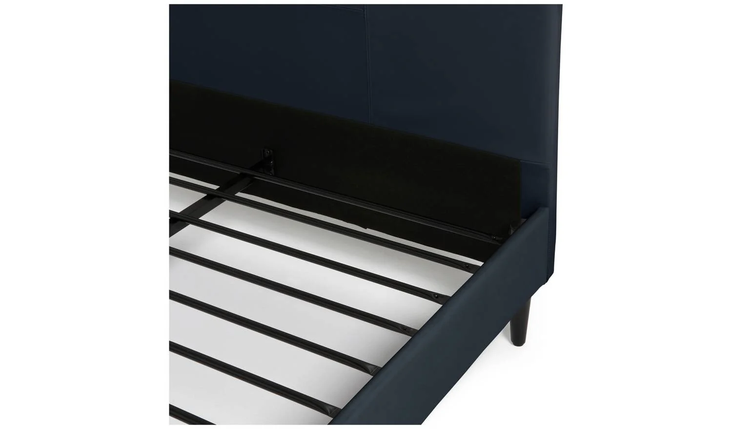 Skylar Single Bed Frame Black Modern Minimalist Bedroom Furniture - Image 6