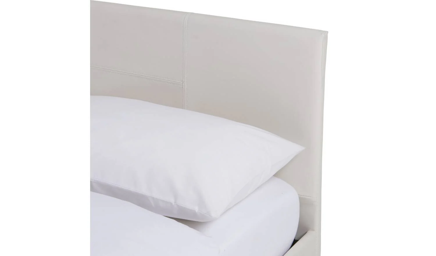 Skylar Single Bed Frame White Modern Minimalist Bedroom Furniture - Image 3
