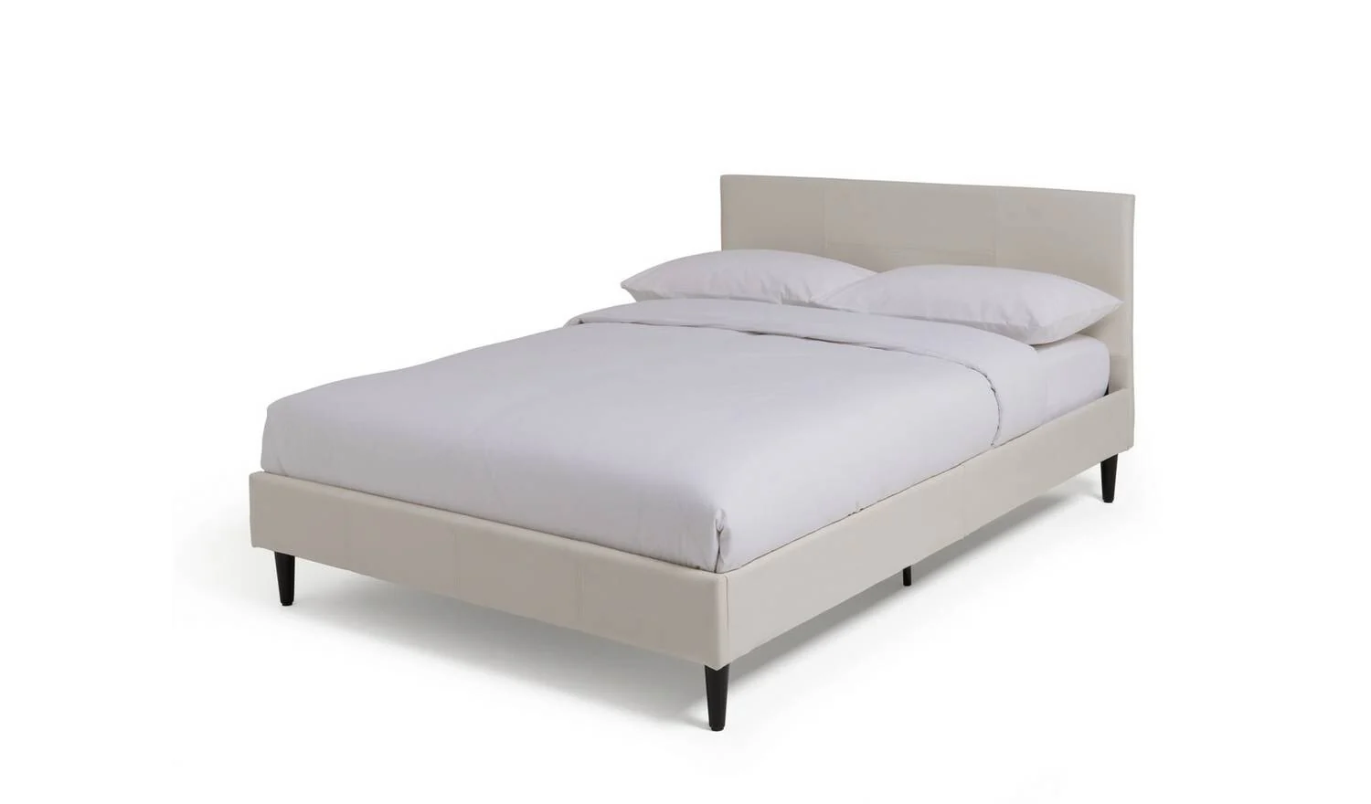 Skylar Small Double Bed Frame White Modern Bedroom Furniture - Image 2