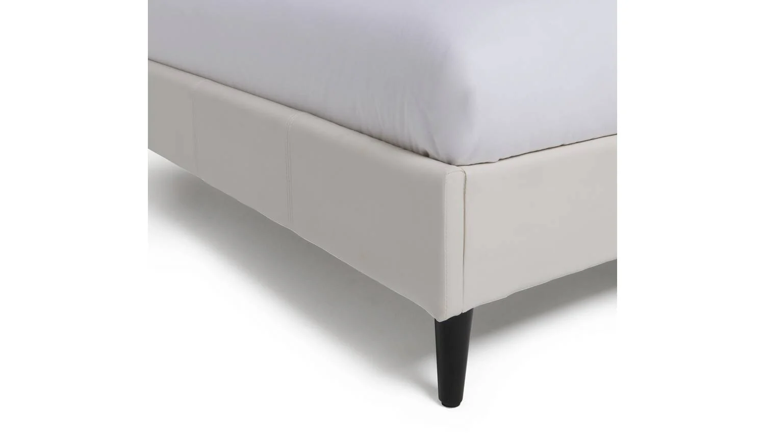Skylar Small Double Bed Frame White Modern Bedroom Furniture - Image 6