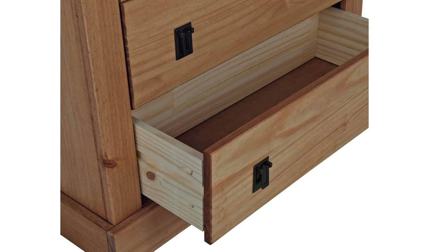 Solid Pine 2 Drawer Bookcase - Image 6
