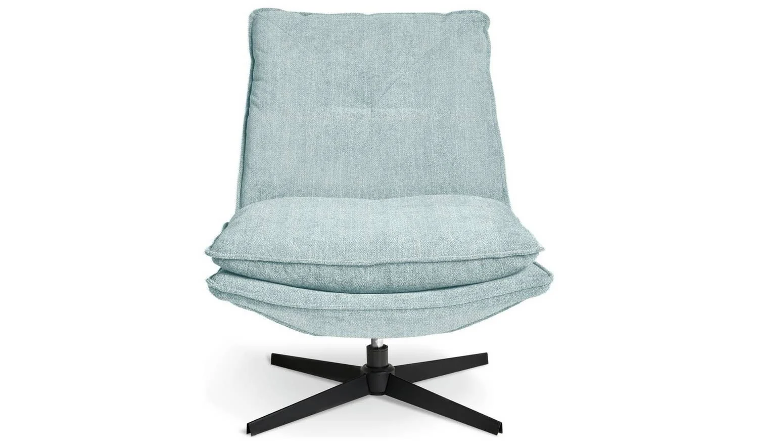 Soloman Fabric Swivel Chair - Blue - Image 4