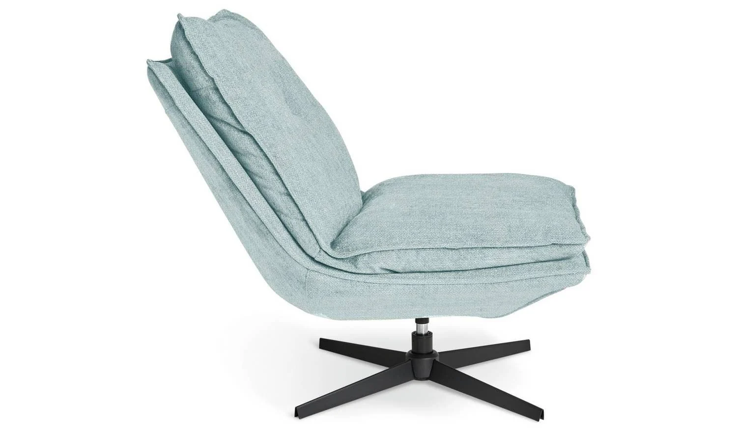 Soloman Fabric Swivel Chair - Blue - Image 6