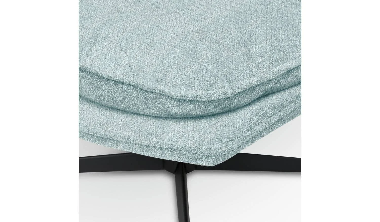 Soloman Fabric Swivel Chair - Blue - Image 7