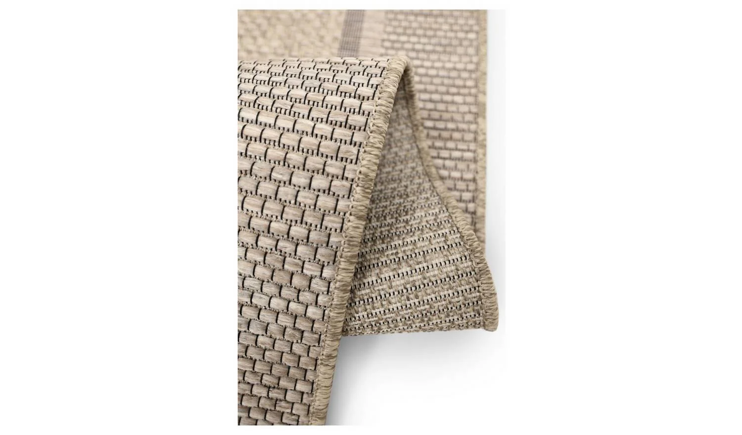 Solstice Latte Indoor Outdoor Rug 120x170cm Home Patio Mat - Image 4