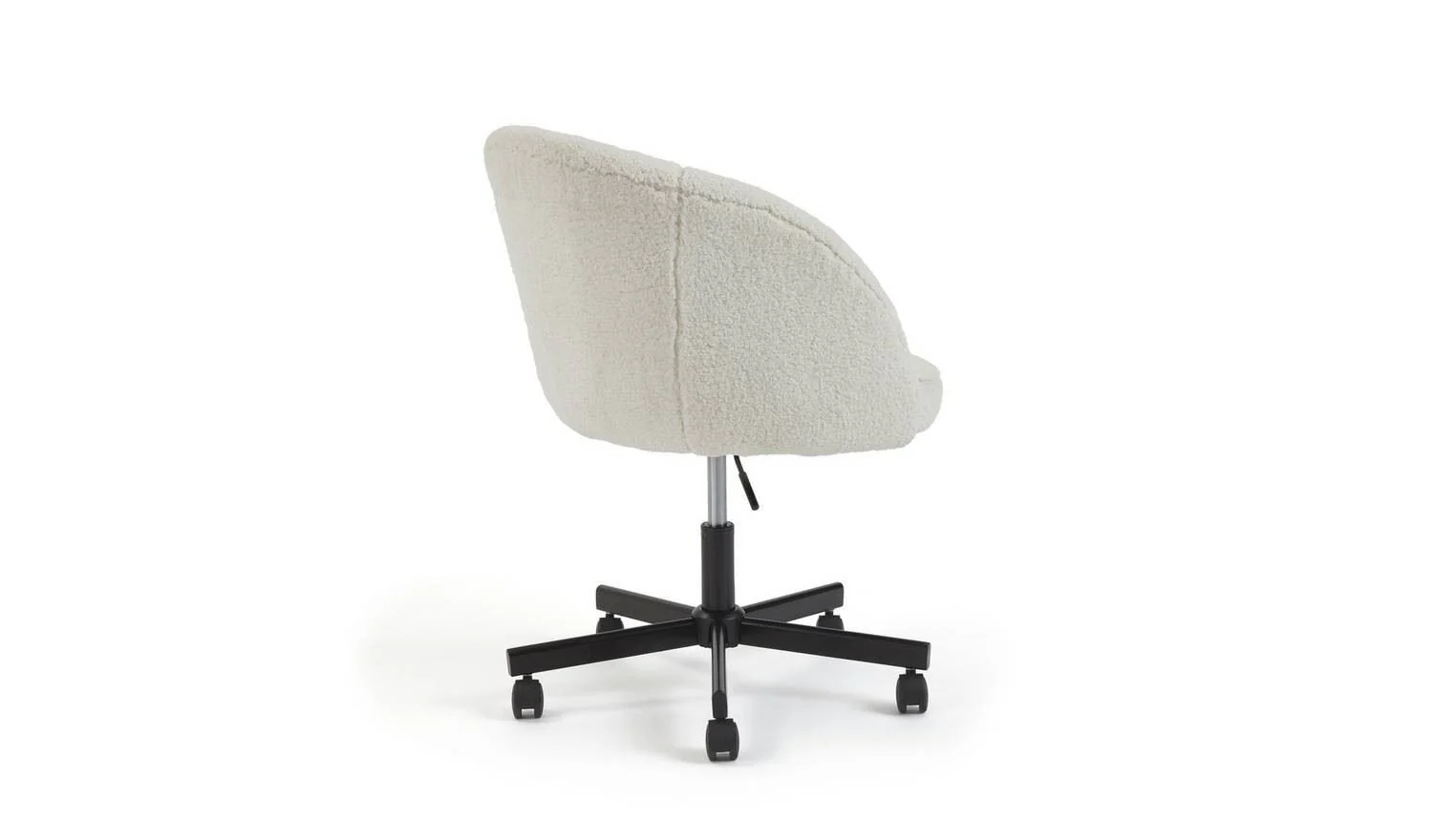 Sonny Fabric Office Chair Black & White Stylish Seating for Home Office - Image 5