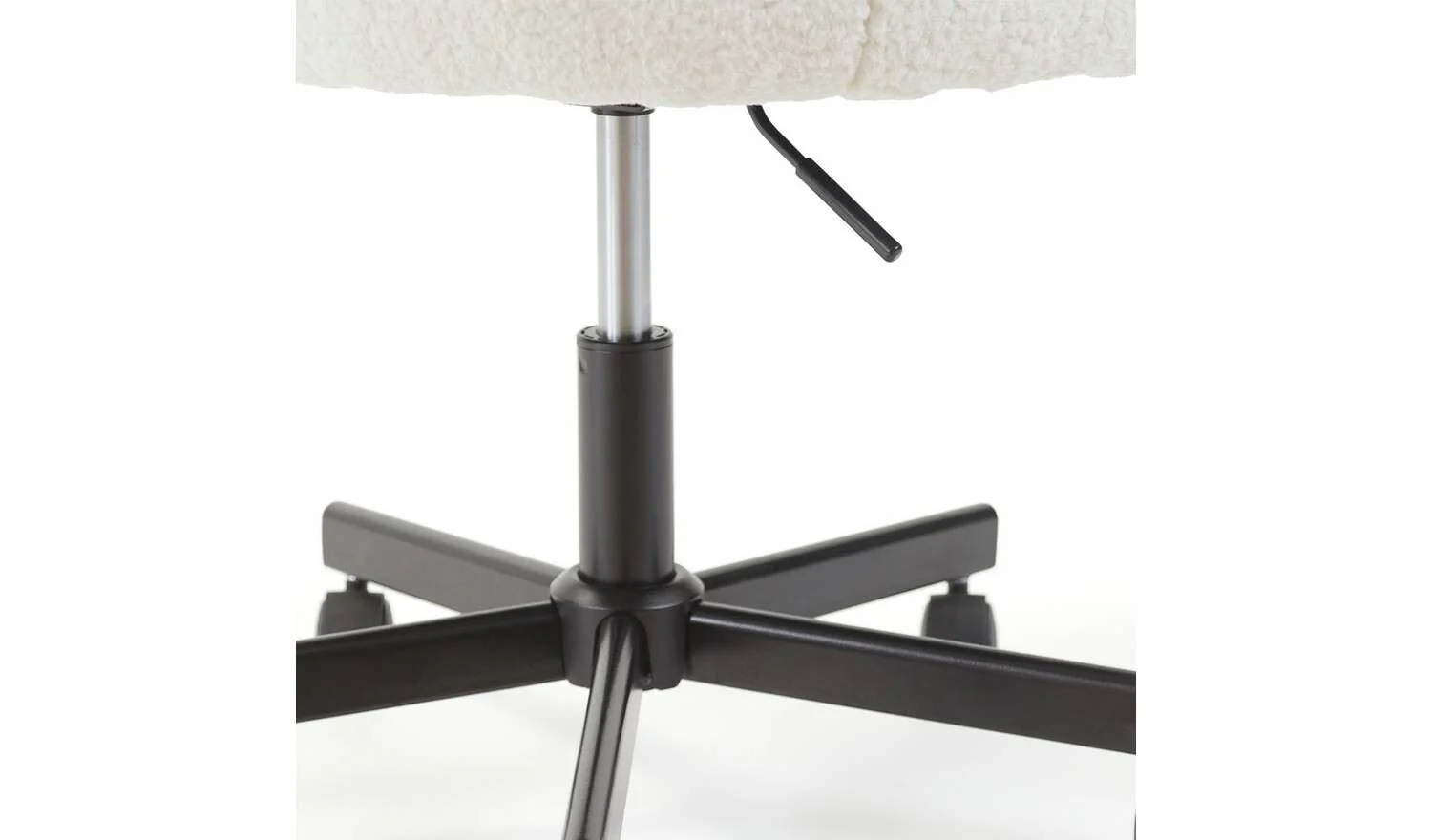 Sonny Fabric Office Chair Black & White Stylish Seating for Home Office - Image 6