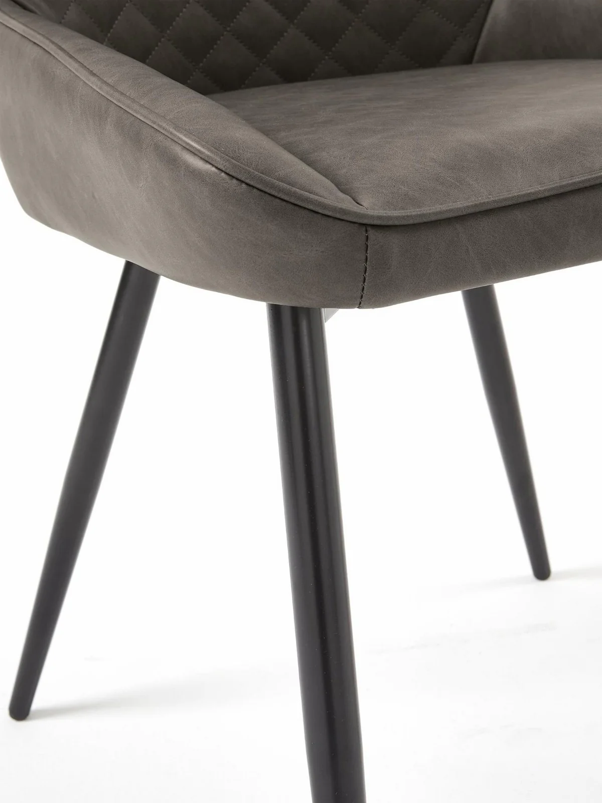 Sorena Pair of Dining Chairs Grey & Black FAST DELIVERY & TOP SELLER UK - Image 4