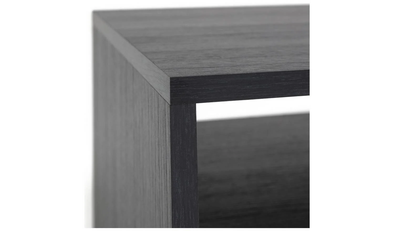 Squares 1 Drawer TV Unit Black Modern Media Stand Storage Cabinet - Image 6