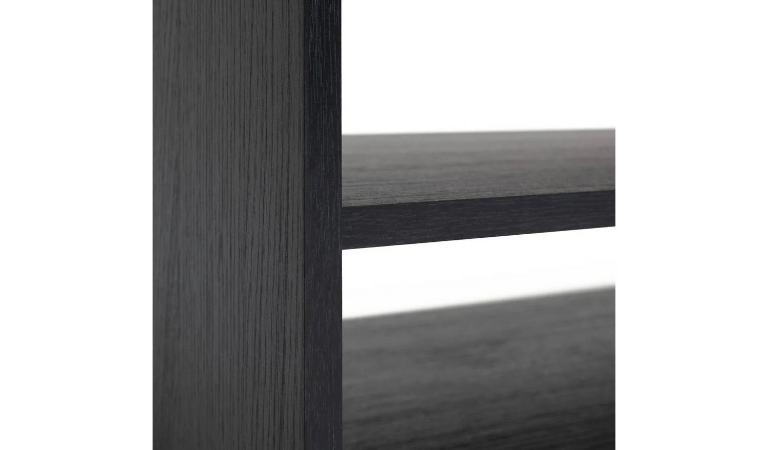 Squares 1 Drawer TV Unit Black Modern Media Stand Storage Cabinet - Image 7
