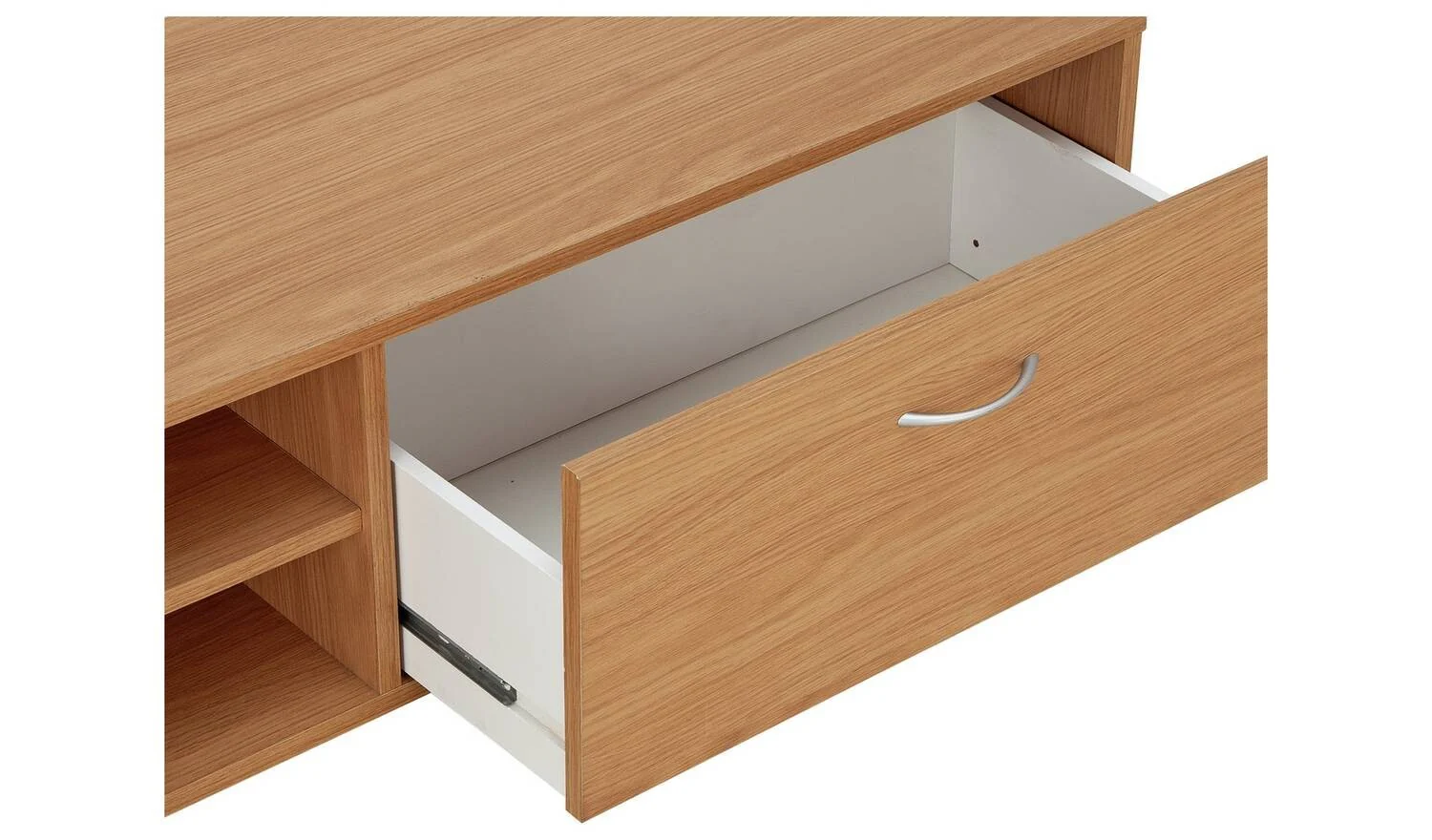 Squares 1 Drawer TV Unit Oak Effect For Living Room Modern Design - Image 5