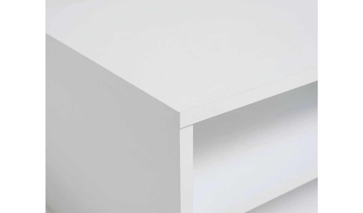 Squares 1 Drawer TV Unit White Modern Media Storage Cabinet Furniture - Image 7