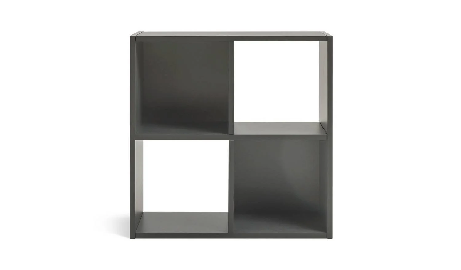 Squares 4 Cube Storage Unit Dark Grey Modular Organiser Shelf Furniture - Image 4