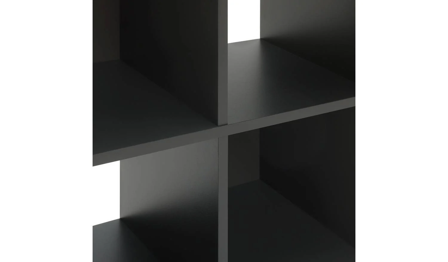 Squares 4 Cube Storage Unit Dark Grey Modular Organiser Shelf Furniture - Image 6