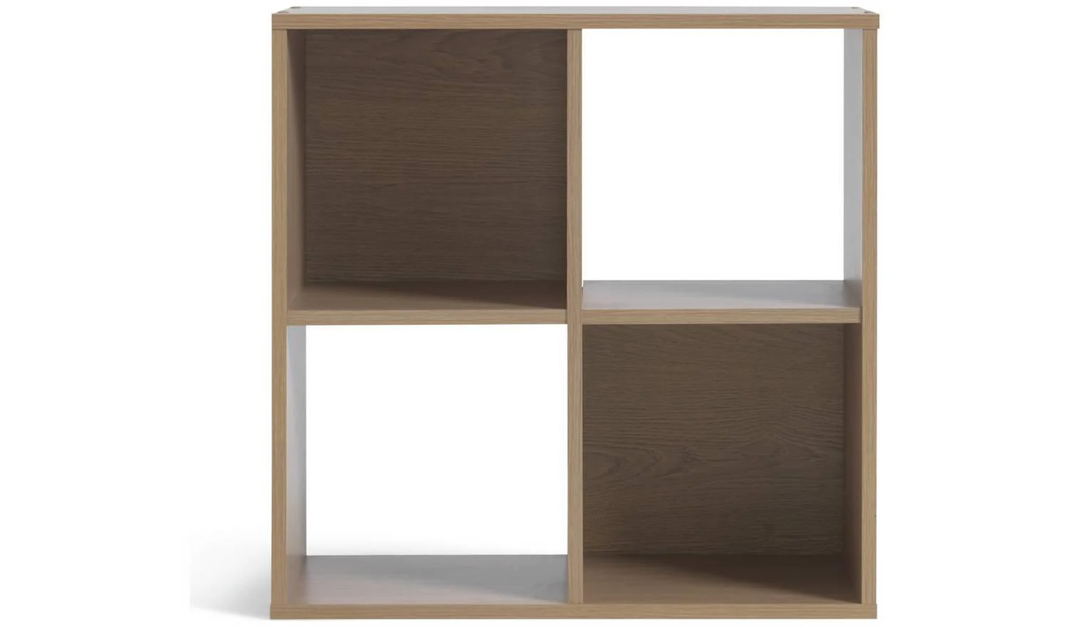 Squares 4 Cube Storage Unit Oak Effect Modular Organiser Shelf Furniture - Image 2