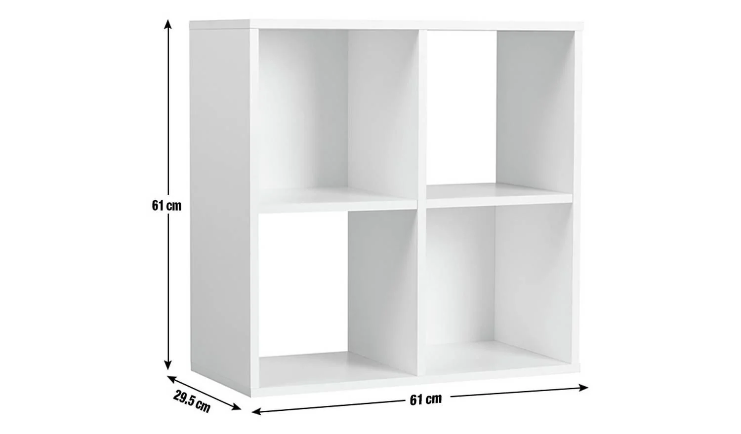 Squares 4 Cube Storage Unit Oak Effect Modular Organiser Shelf Furniture - Image 5
