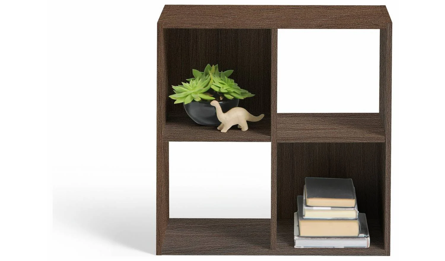 Squares 4 Cube Storage Unit Walnut Modular Organiser Shelf Furniture - Image 5