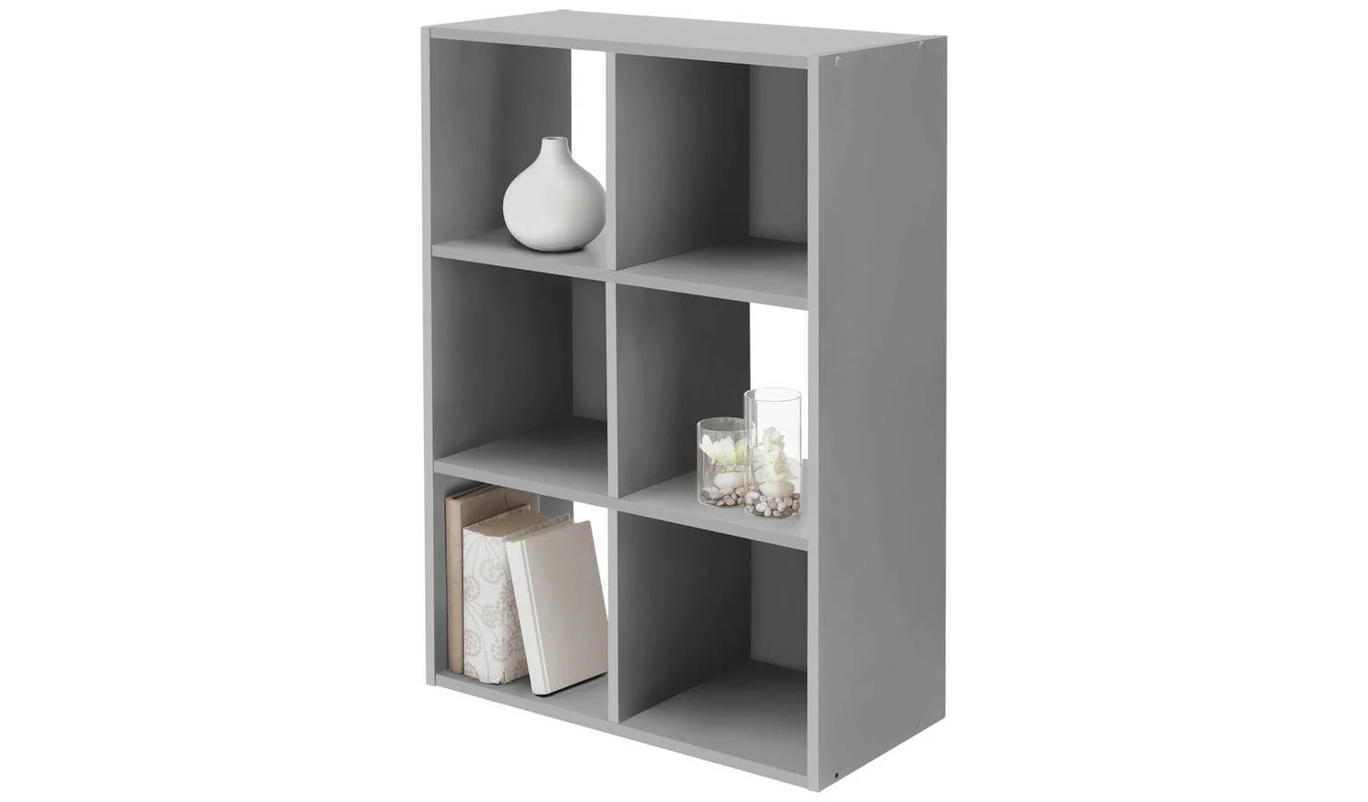 Squares 6 Cube Storage Unit Grey Modular Organiser Shelf Furniture Modern - Image 6