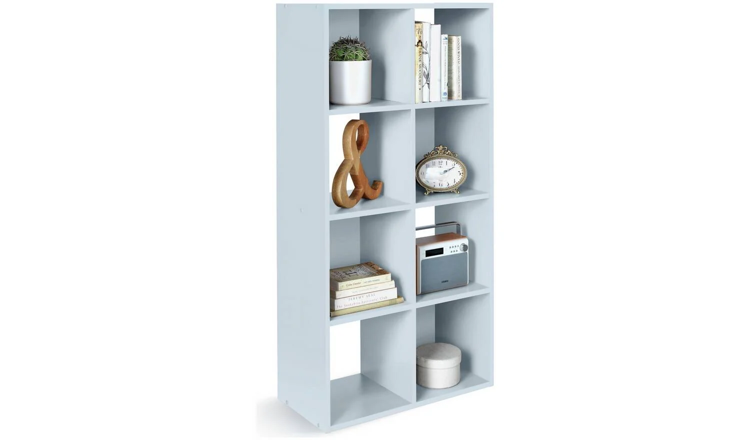 Squares 8 Cube Storage Unit Grey For Living Room Bedroom - Image 6