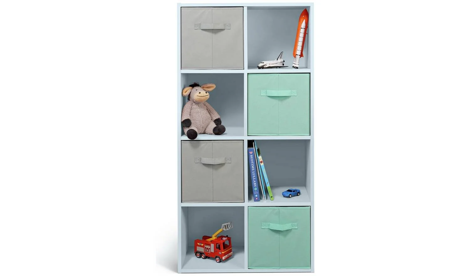Squares 8 Cube Storage Unit Grey For Living Room Bedroom - Image 8