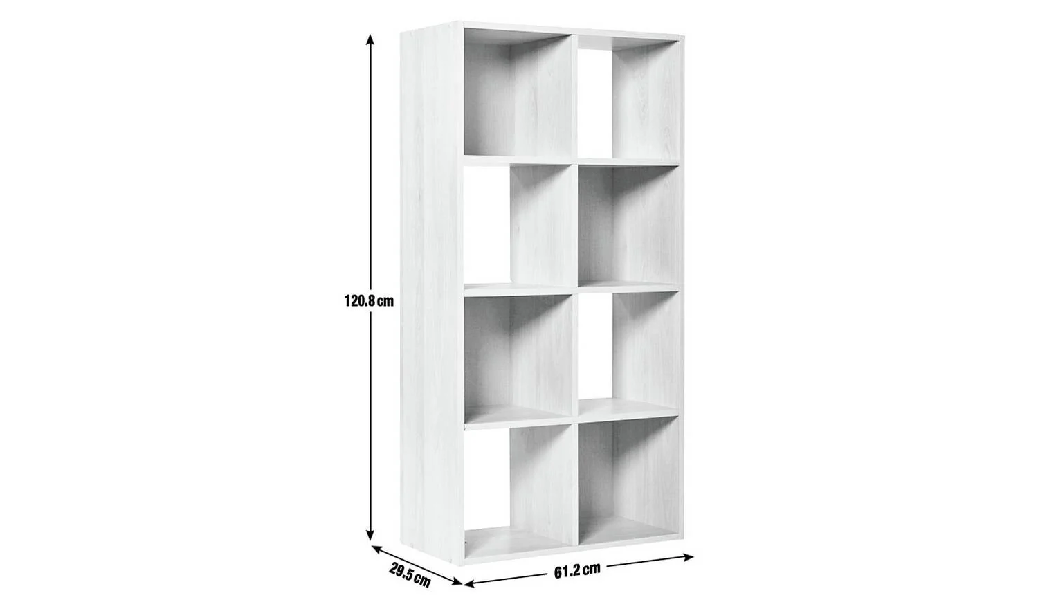 Squares 8 Cube Storage Unit Oak Effect Modular Organiser Shelf Furniture - Image 4