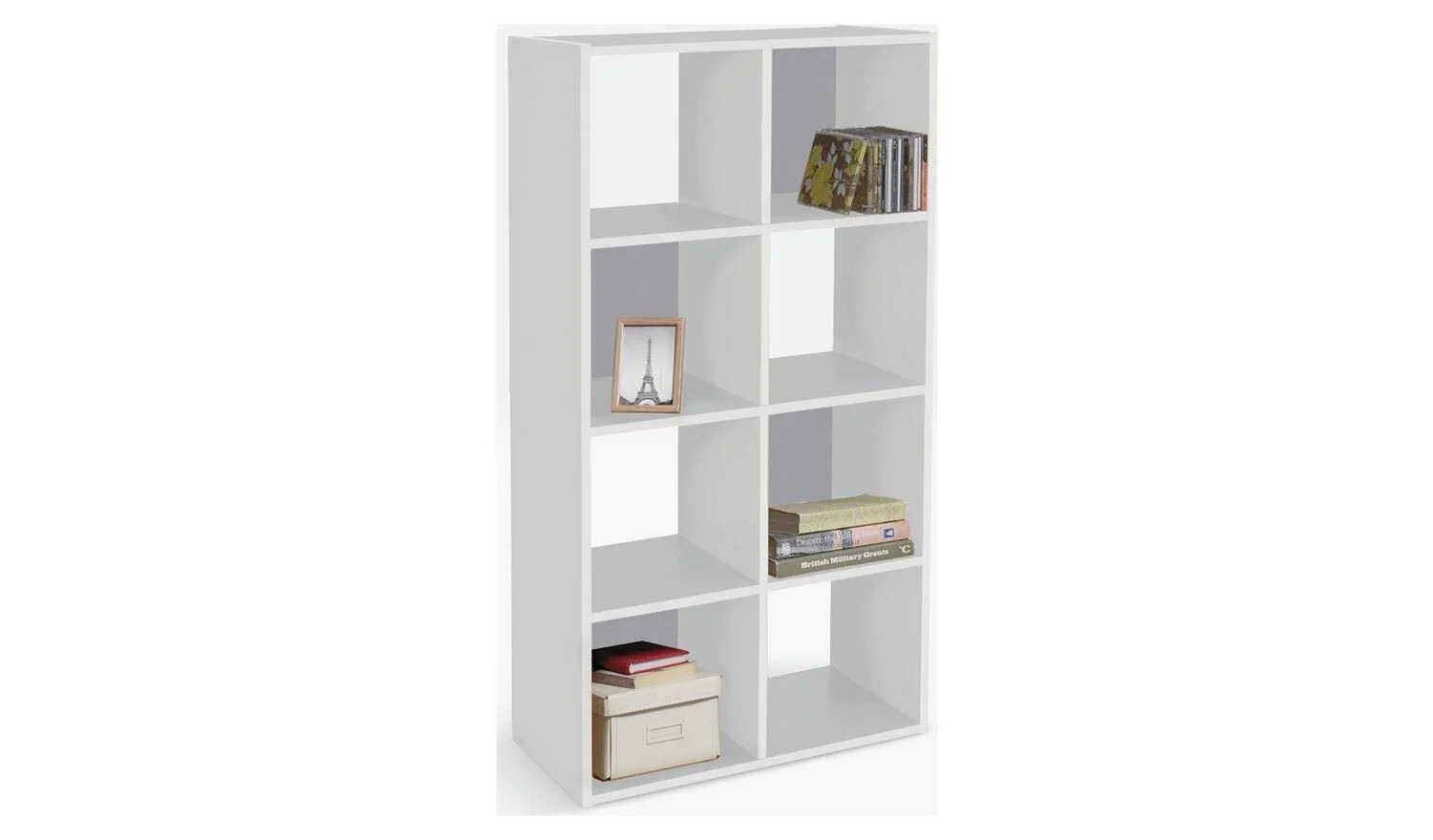 Squares 8 Cube Storage Unit White Modular Organiser Shelf Furniture - Image 5