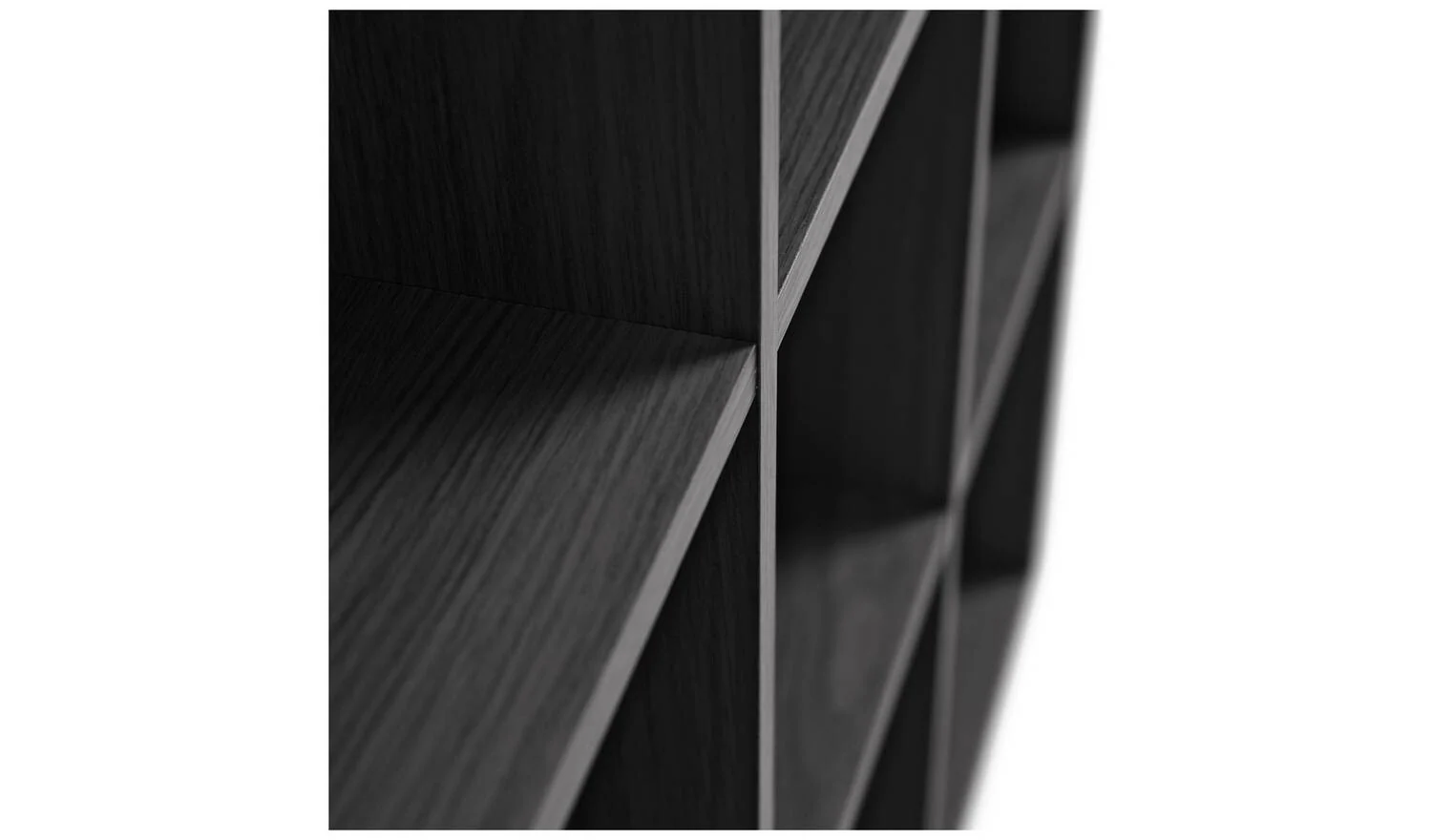 Squares 9 Cube Storage Unit Black For Living Room Bedroom - Image 6