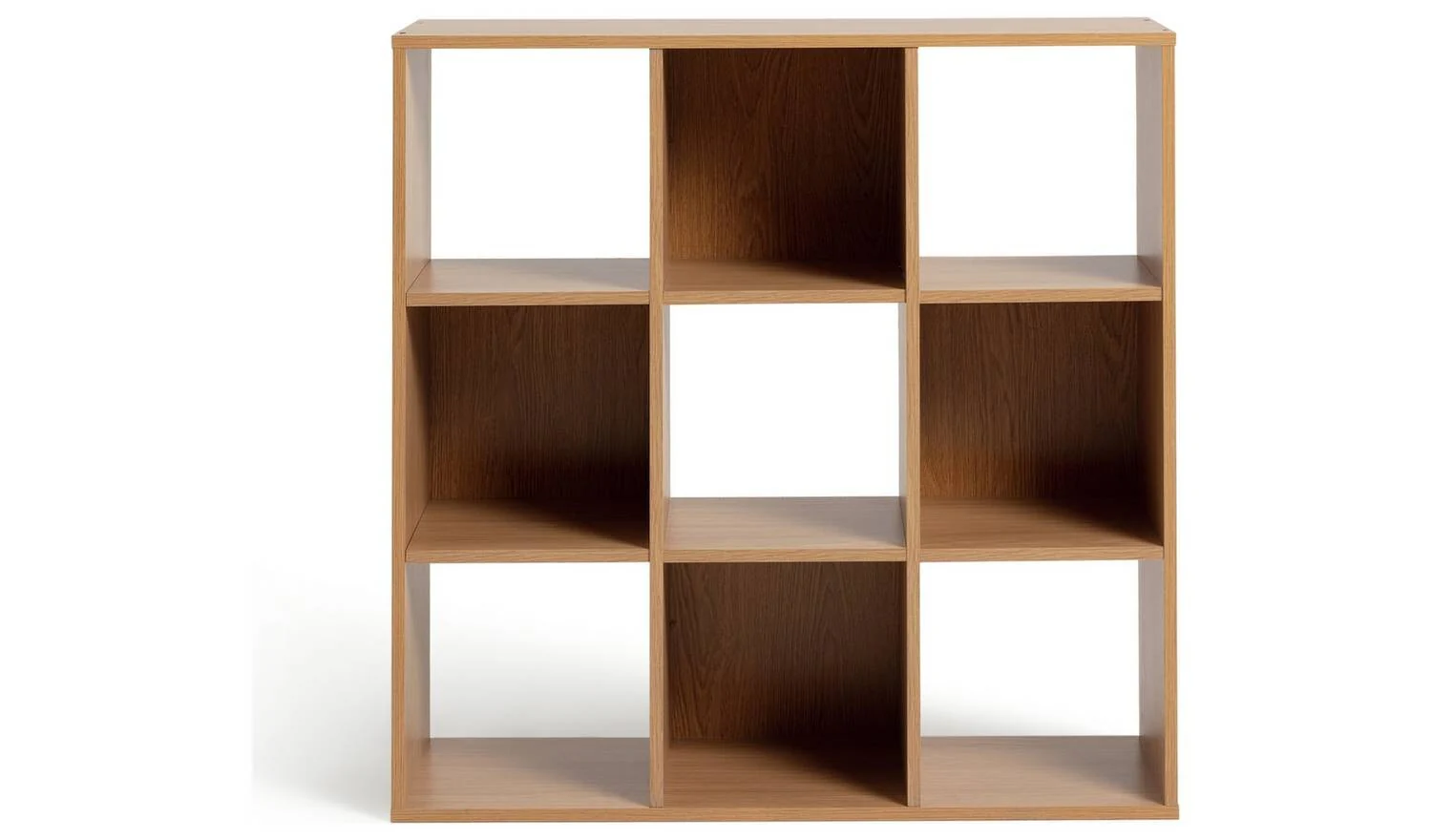 Squares 9 Cube Storage Unit Oak Effect For Living Room Bedroom - Image 4