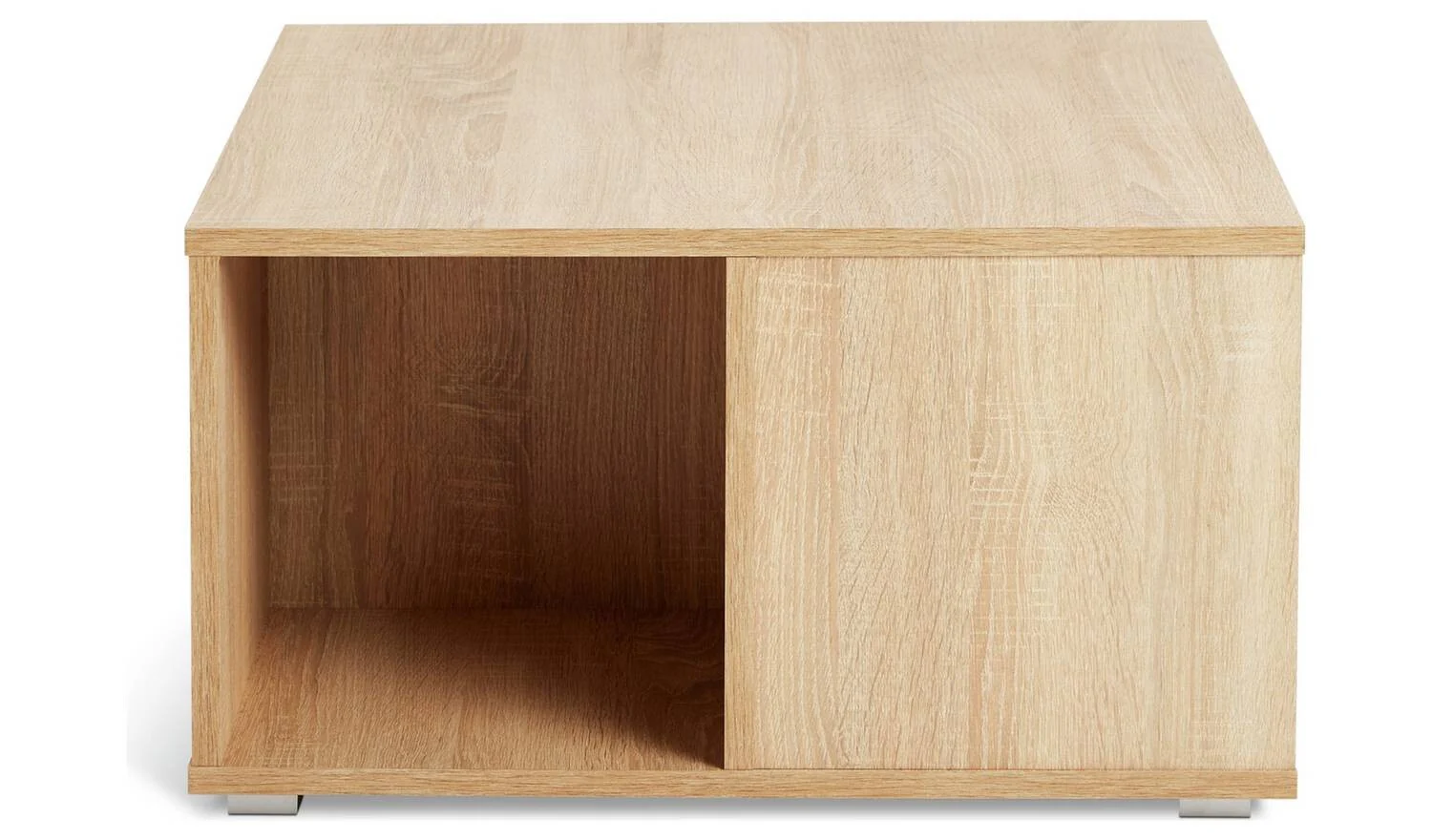 Squares Coffee Table Natural Modern Living Room Furniture Storage Organiser - Image 3