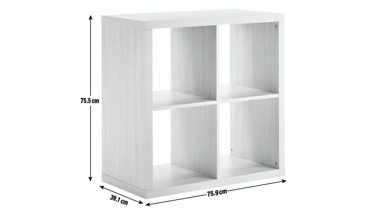 Squares Plus 4 Cube Storage Unit White For Living Room Bedroom - Image 6