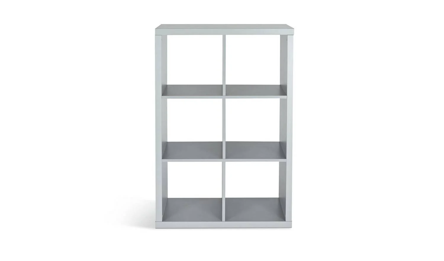 Squares Plus 6 Cube Storage Unit Grey Modular Organiser Shelf Furniture - Image 2
