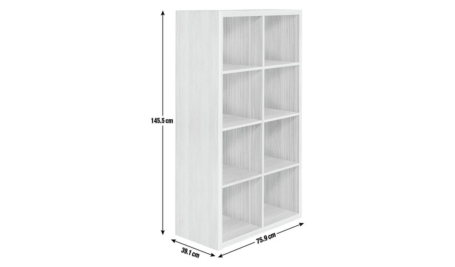 Squares Plus 8 Cube Storage Unit Dark Oak For Living Room Bedroom - Image 6