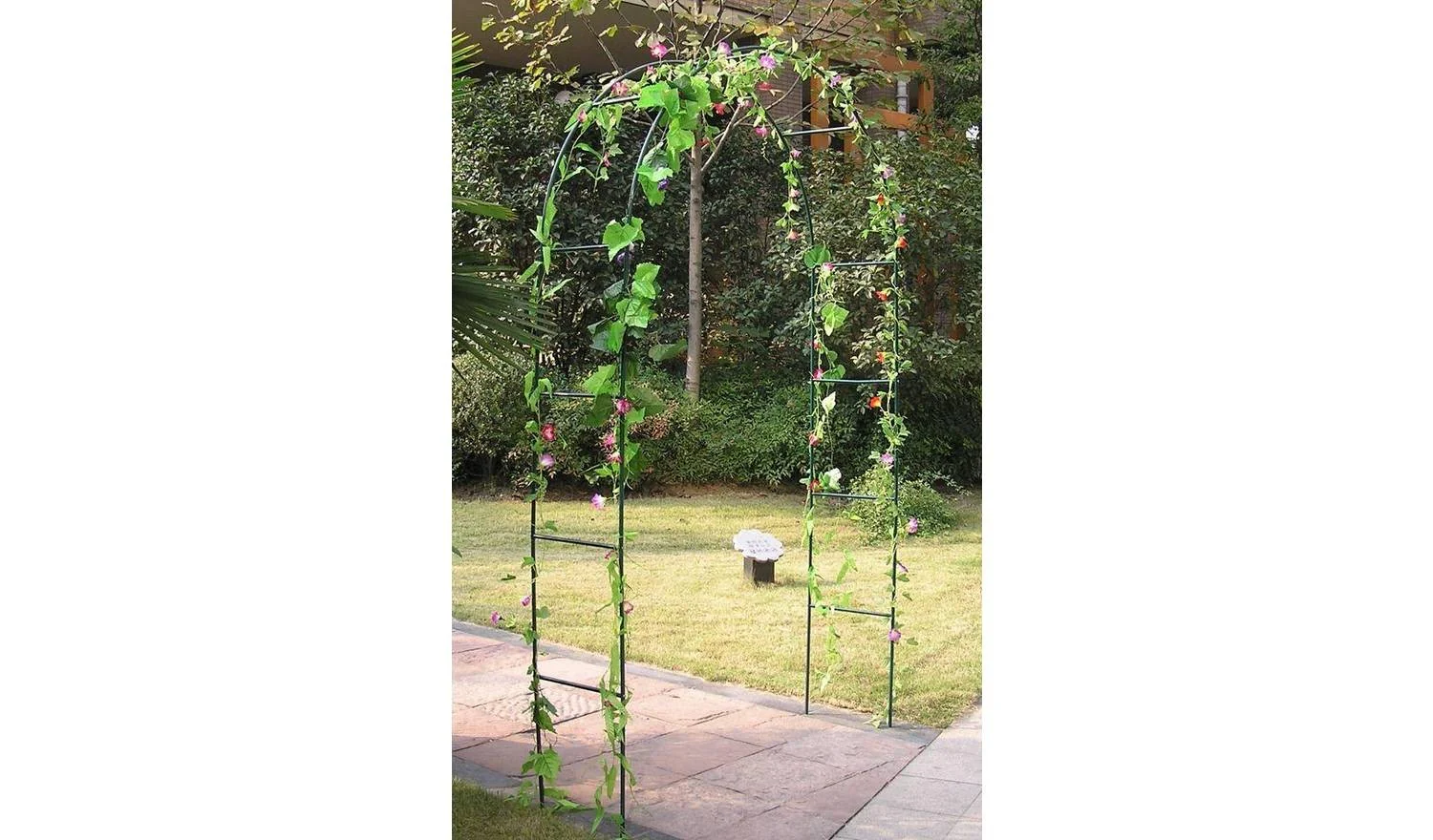 Steel Garden Rose Arch Climbing Plant Support Outdoor Decor Metal - Image 2