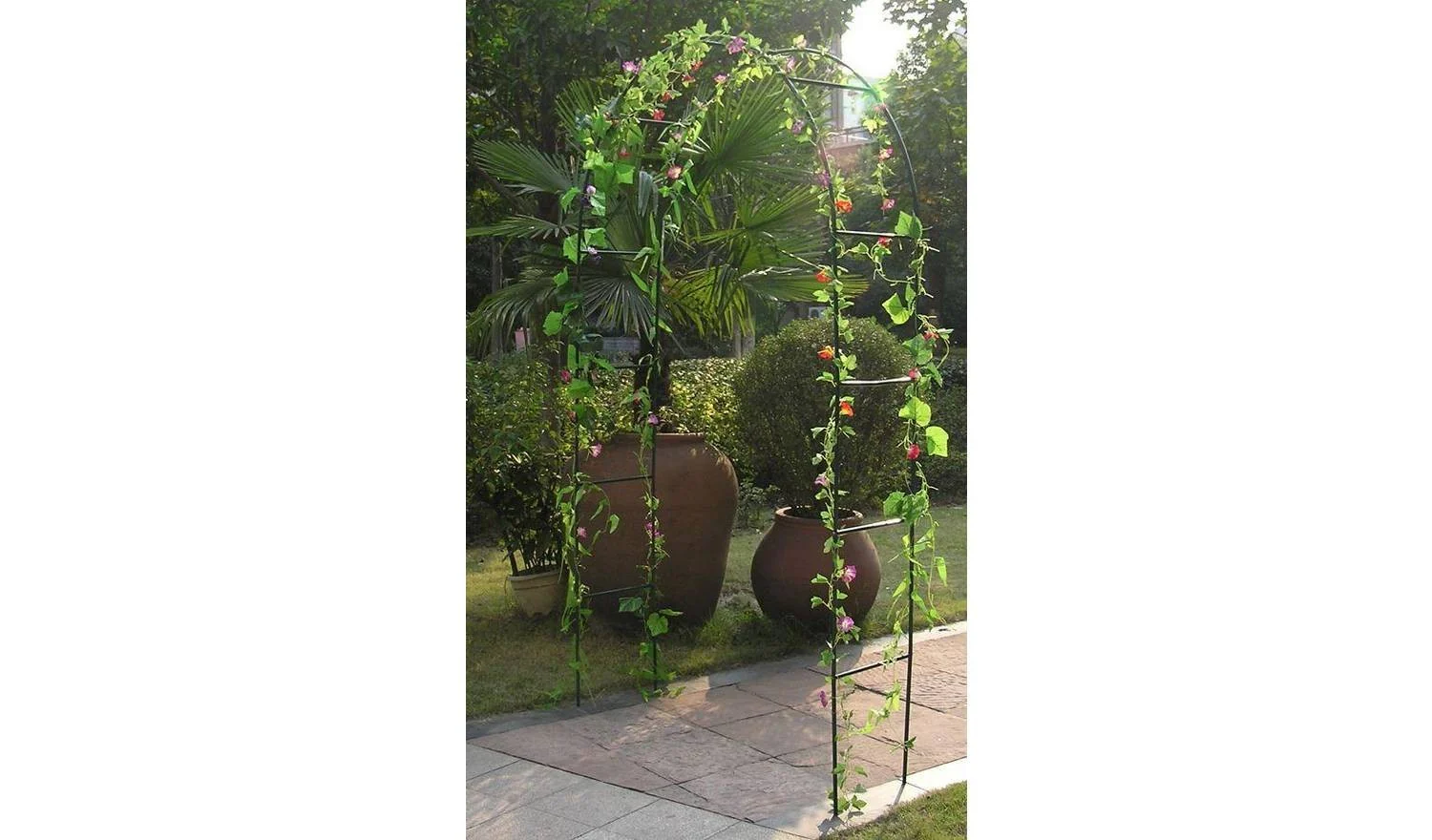Steel Garden Rose Arch Climbing Plant Support Outdoor Decor Metal - Image 3