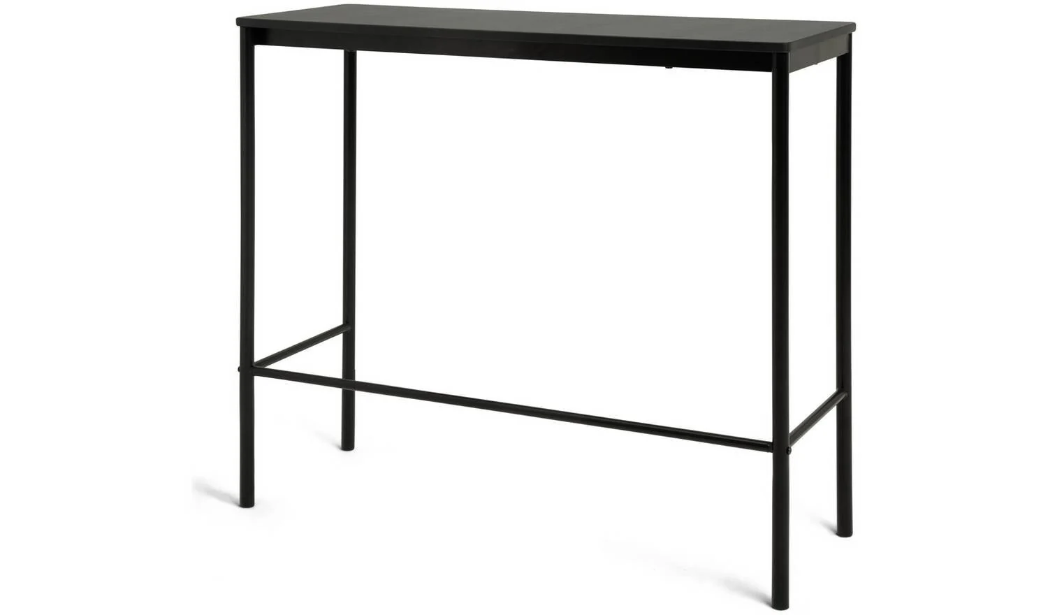 Stella Black Bar Table & 2 Black Stools Compact Space Saving - Image 4