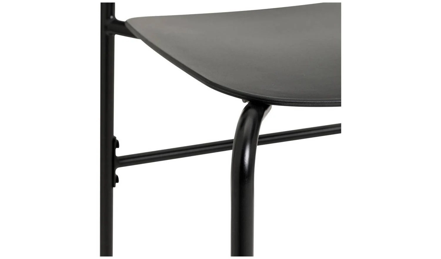 Stella Black Bar Table & 2 Black Stools Compact Space Saving - Image 5