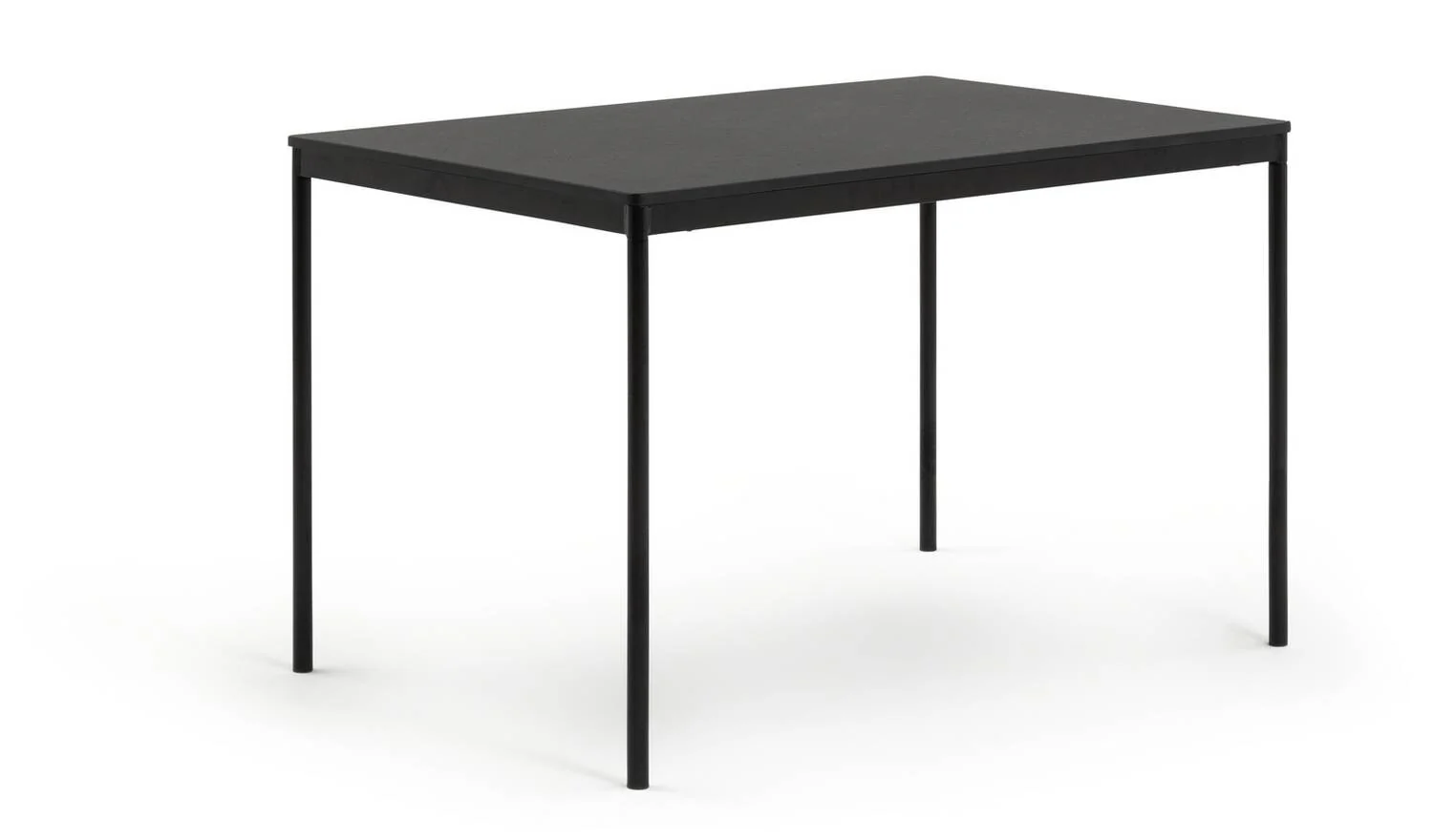 Stella Wood Effect Dining Table & 4 Black Chairs Kitchen Furniture Set - Image 4