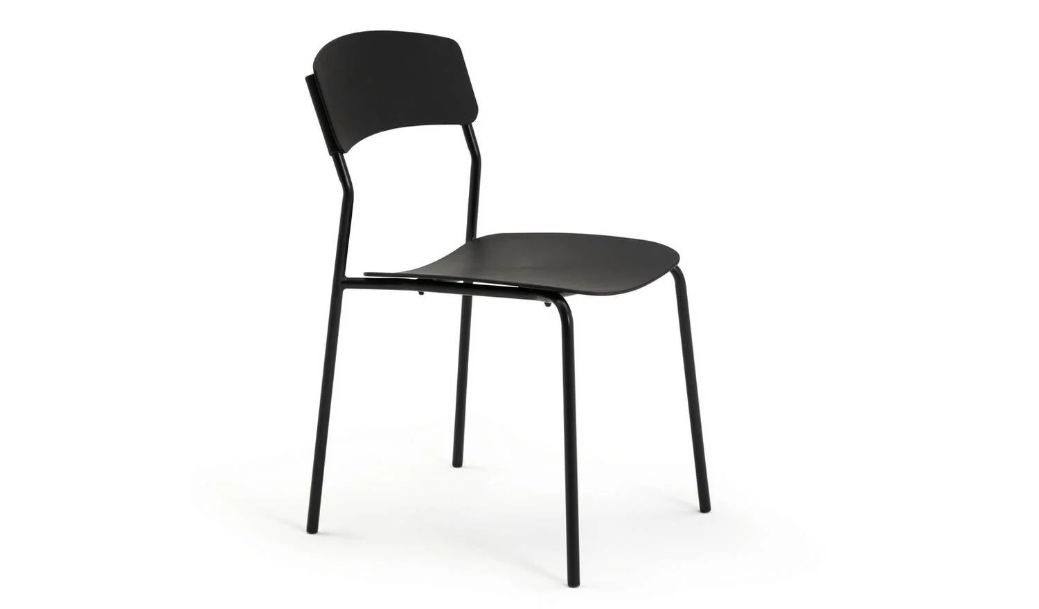 Stella Wood Effect Dining Table & 4 Black Chairs Kitchen Furniture Set - Image 5