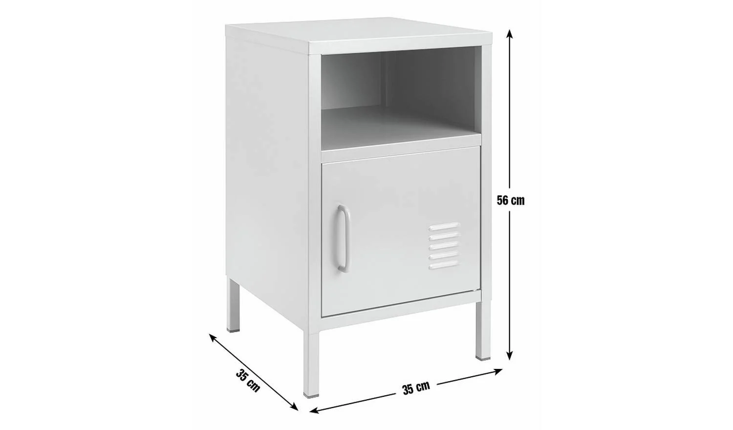 Stevie 1 Door Bedside Table - Green - Image 2