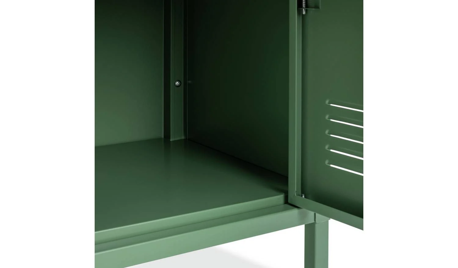 Stevie 1 Door Bedside Table - Green - Image 6