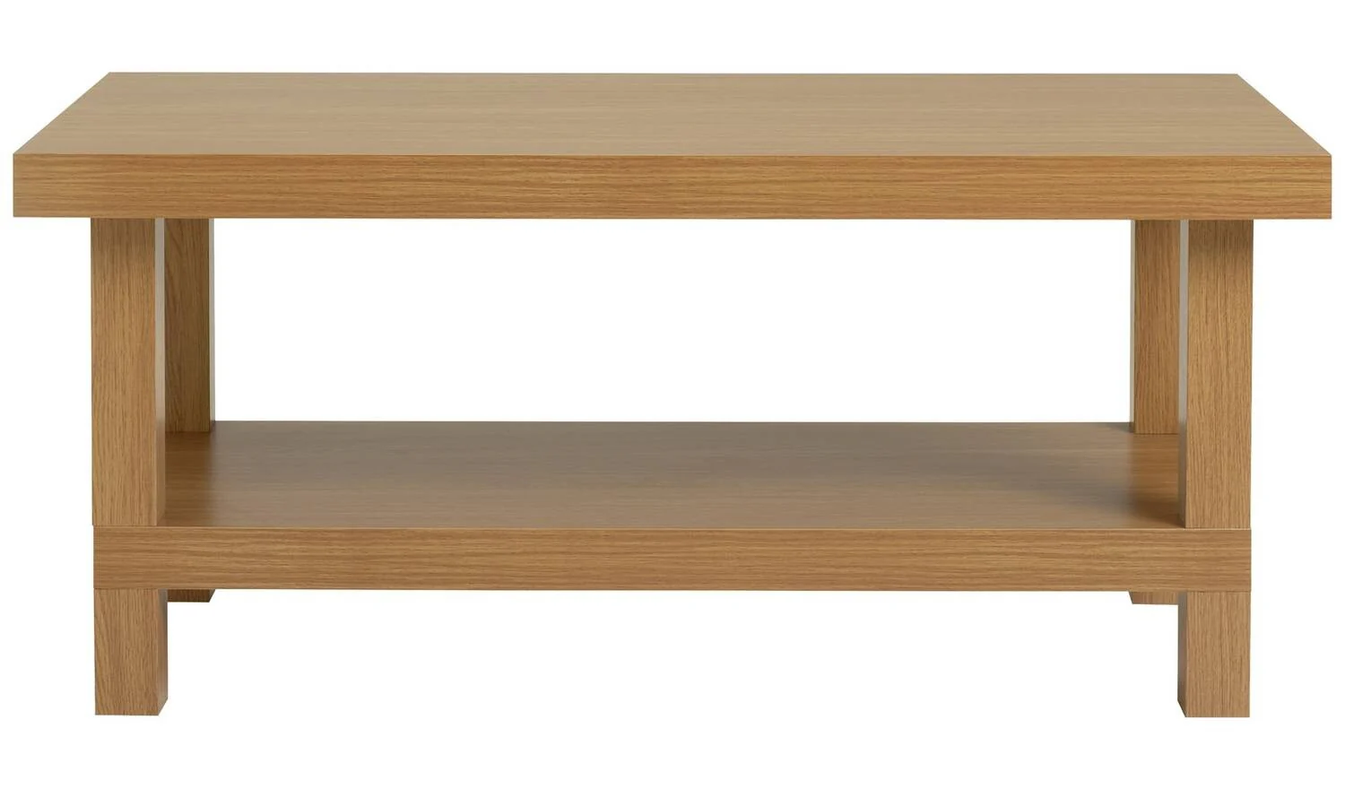 Stratford Chunky Coffee Table Oak Effect Scandinavian Design UK - Image 3