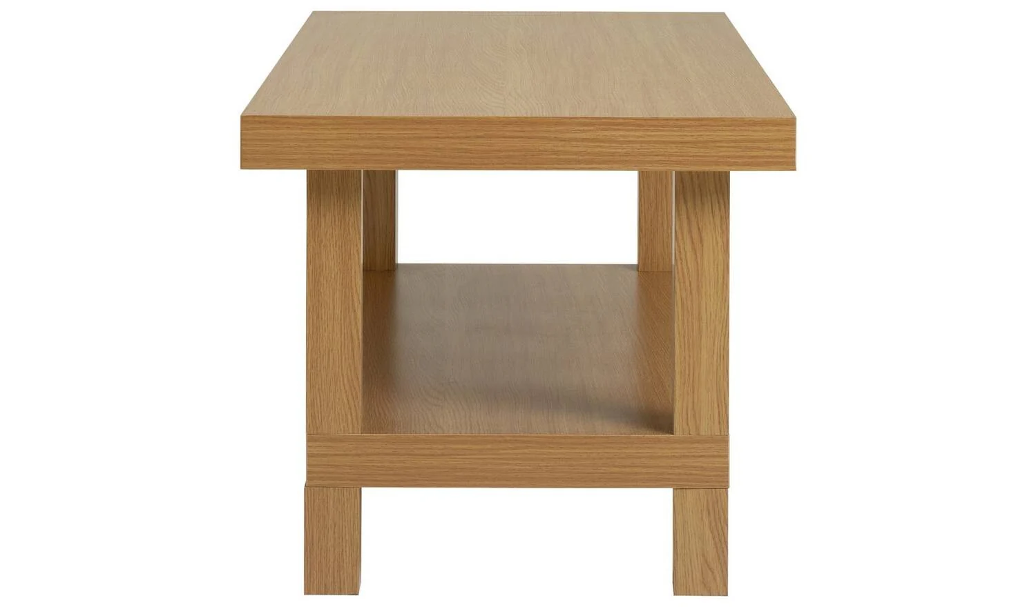 Stratford Chunky Coffee Table Oak Effect Scandinavian Design UK - Image 4