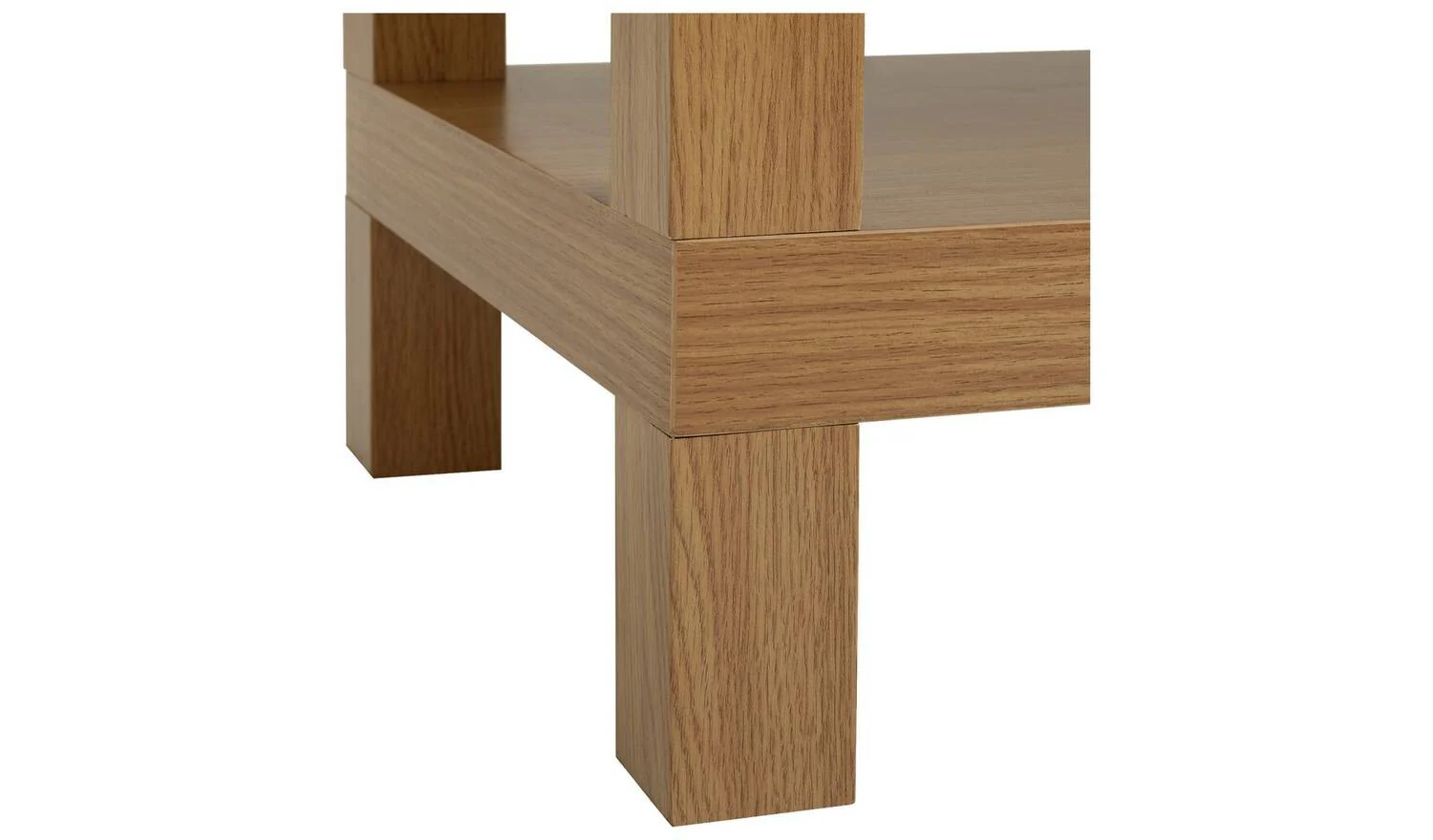 Stratford Chunky Coffee Table Oak Effect Scandinavian Design UK - Image 6