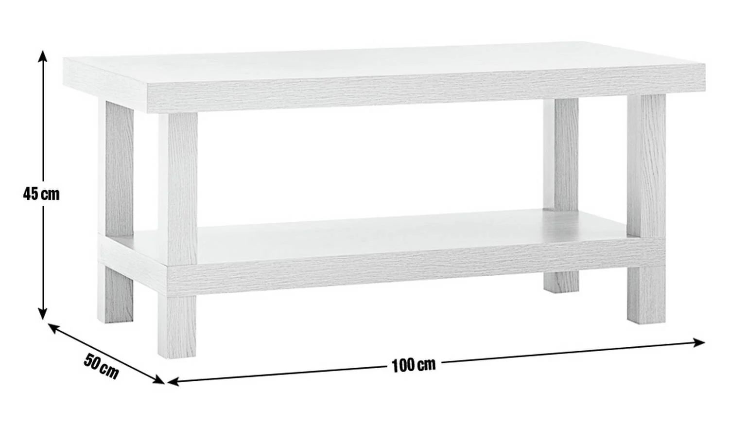 Stratford Chunky Coffee Table Oak Effect Scandinavian Design UK - Image 7