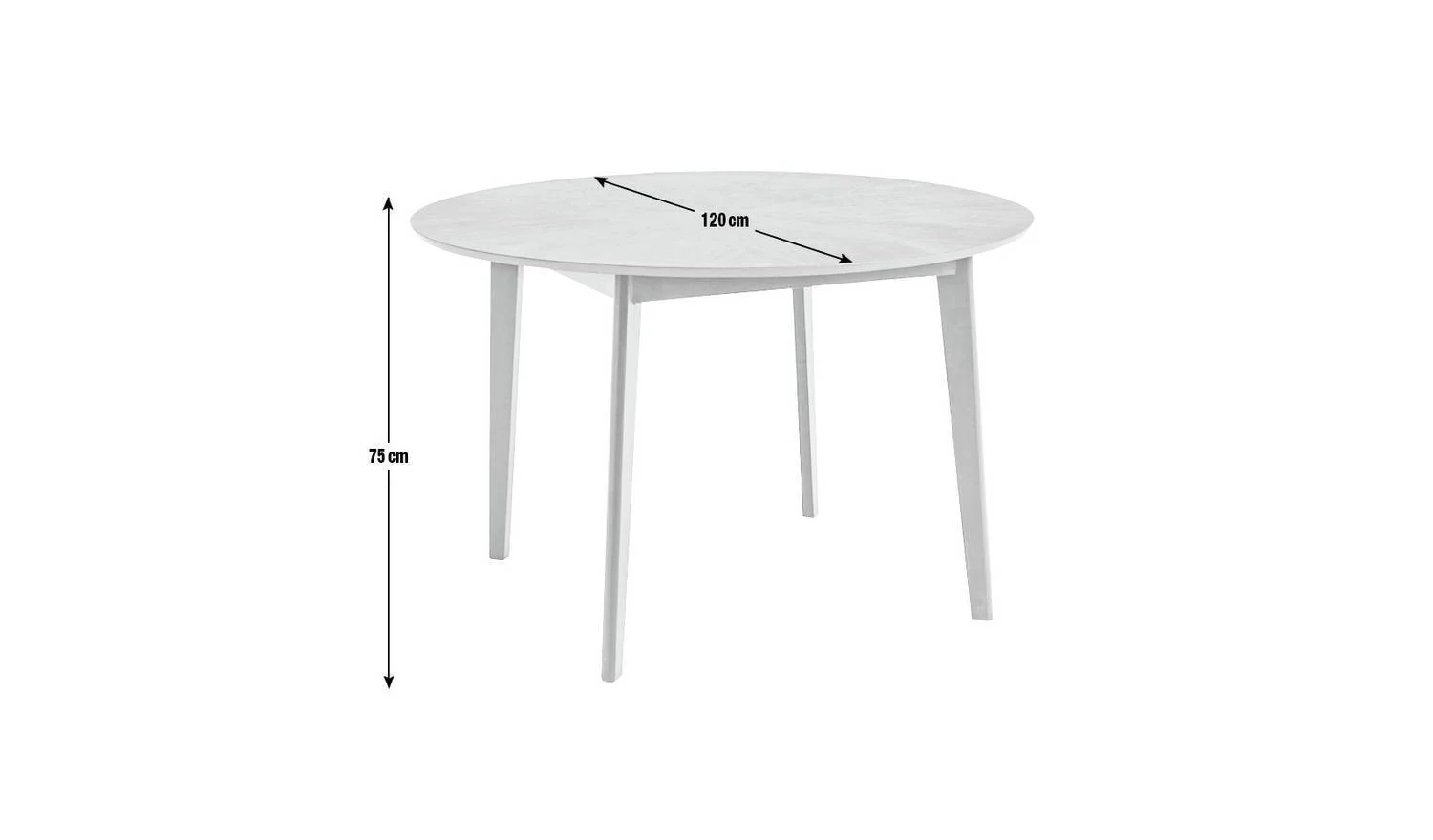 Sunny Wood Effect 4 Seater Dining Table Walnut Stylish and Functional Dining - Image 2